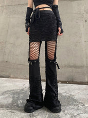 Hollow Flared Pants