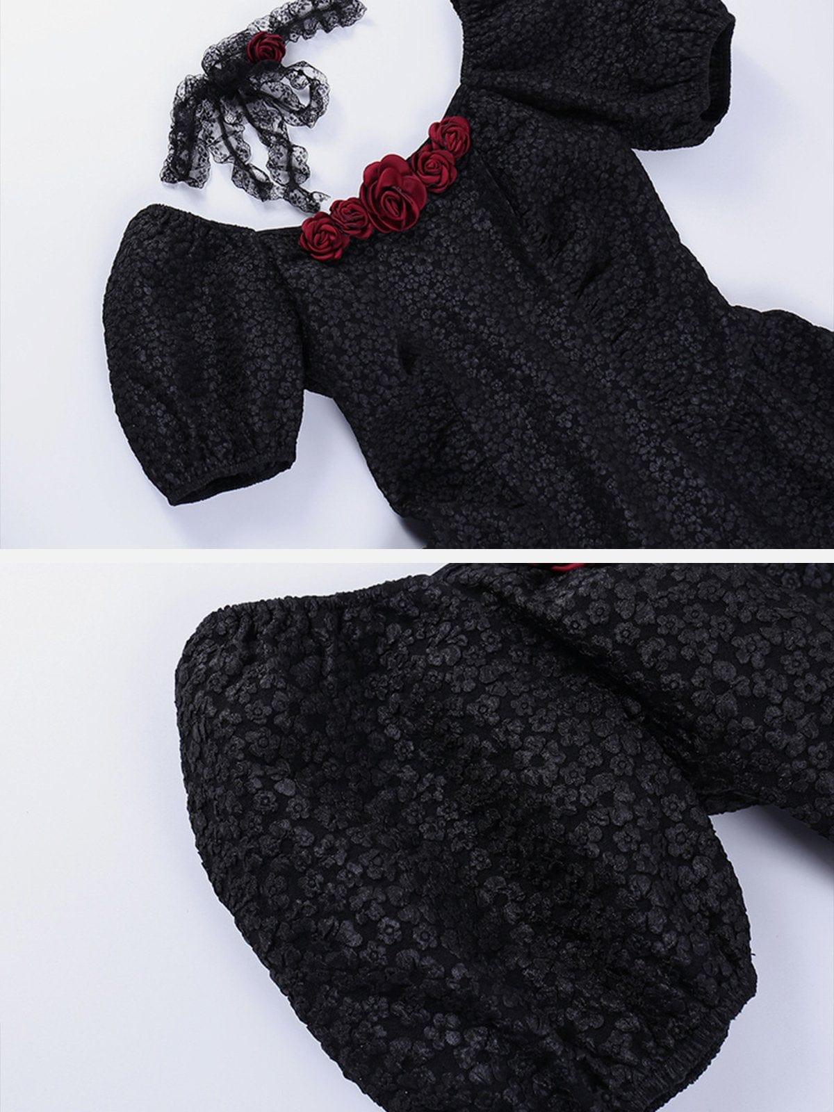 Rose Stereoscopic Dress