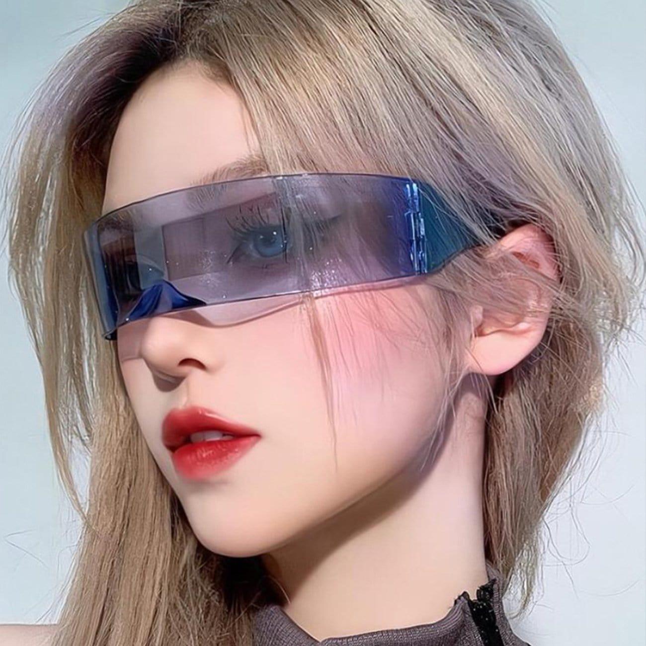 Cyberpunk Technology Translucent Gradient Glasses