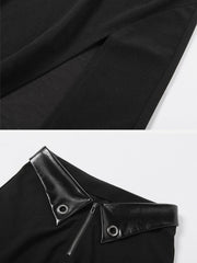 Zip Up Split Skirt