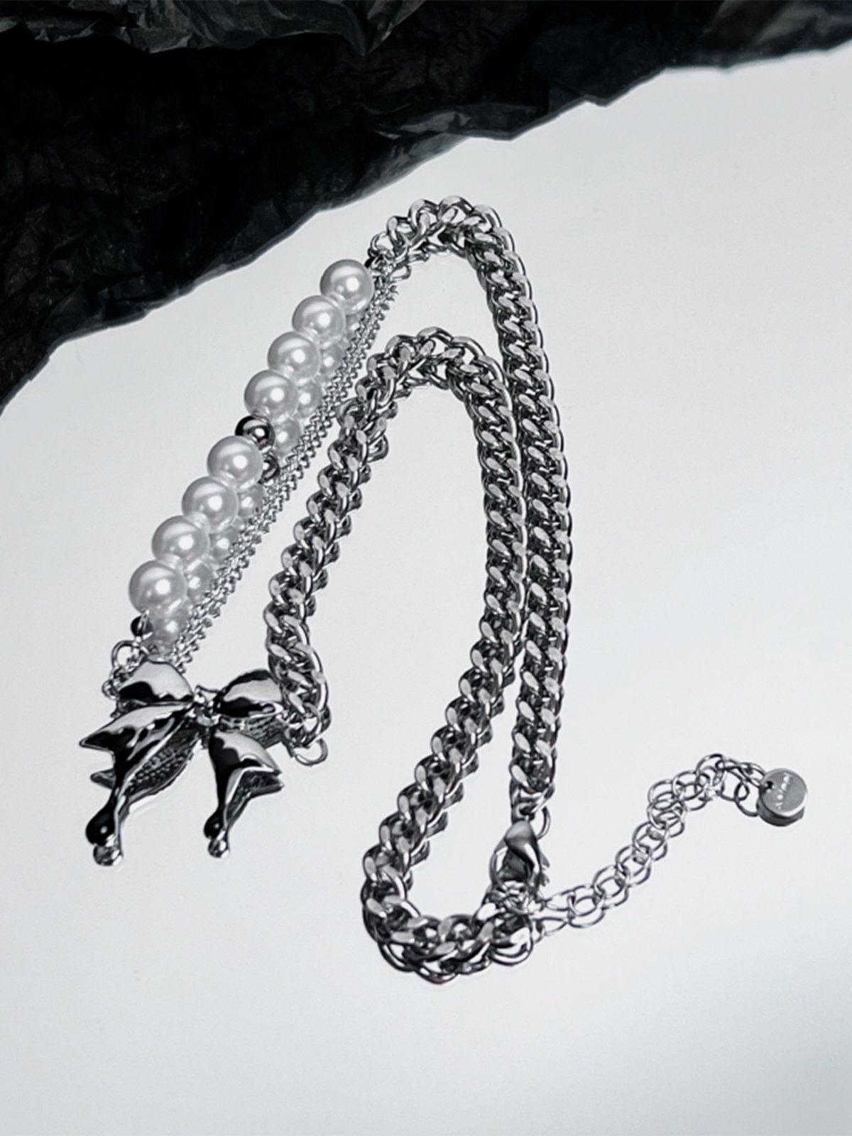 Pearl Butterfly Necklace