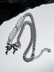 Pearl Butterfly Necklace