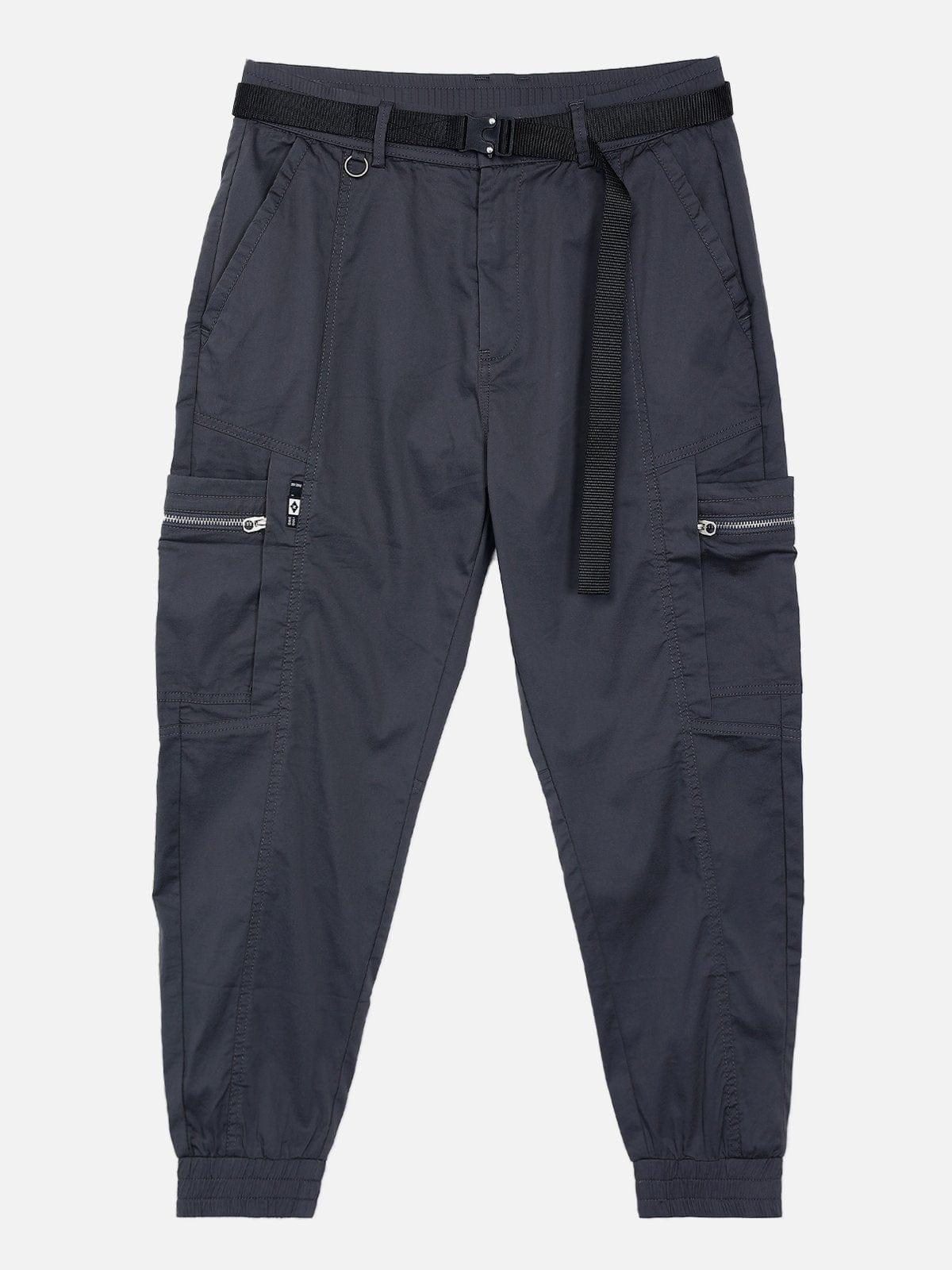 Multi Pockets Zip Up Cargo Pants