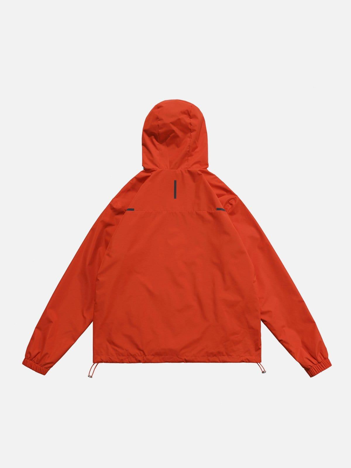 Reflective Strip Zip Up Jacket