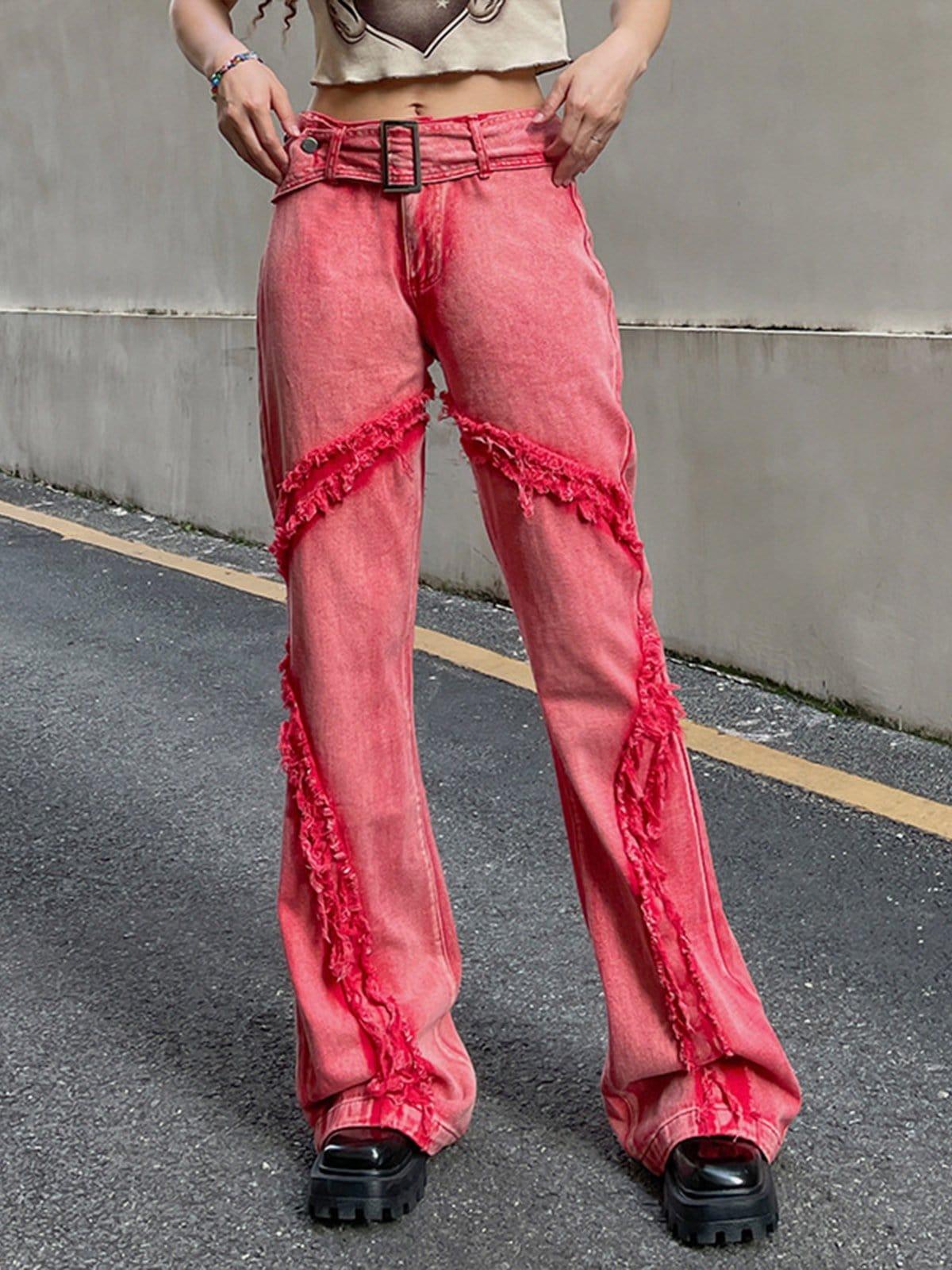 Tassel Patchwork Pants