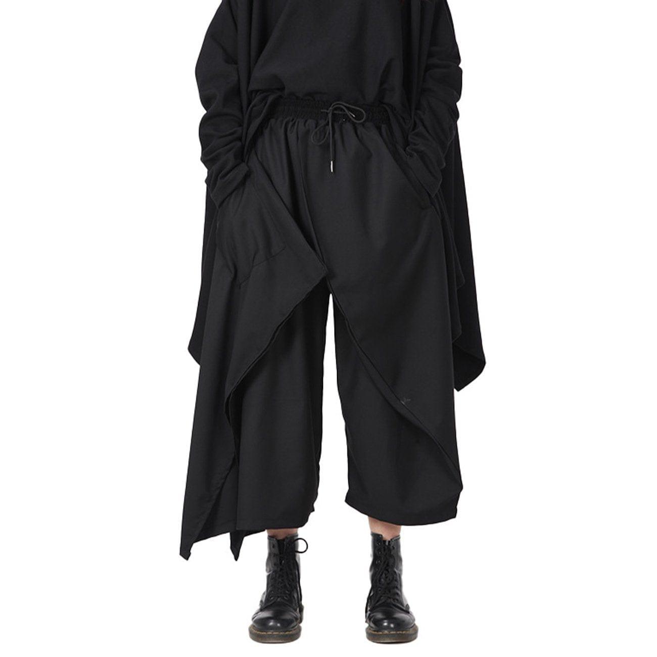 Drawstring Culottes Pants