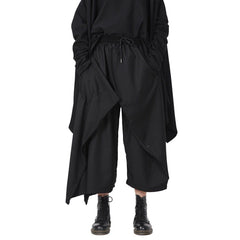 Drawstring Culottes Pants