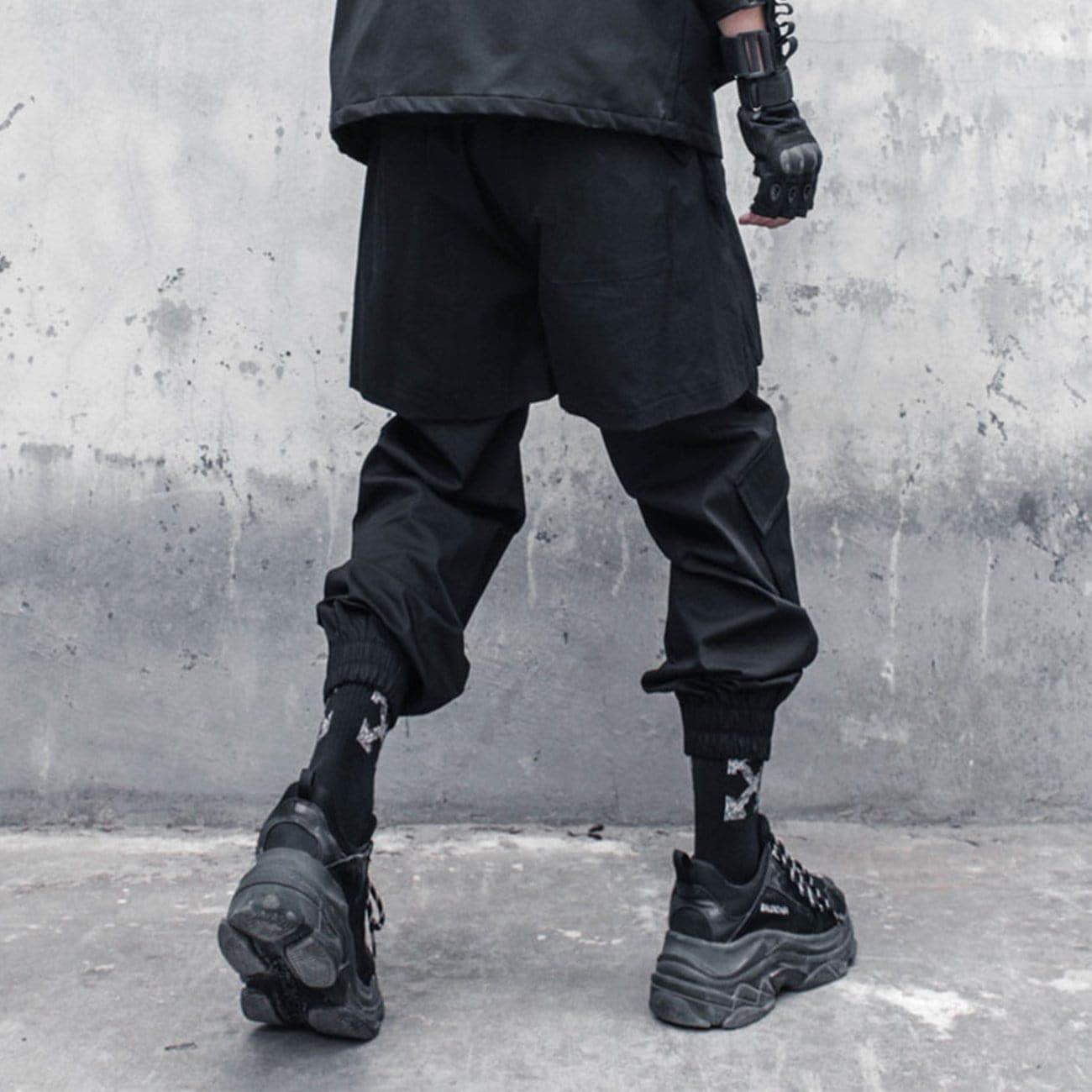 Dark Fake Two Warrior Pants