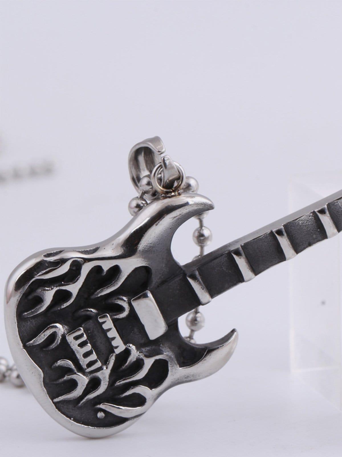 Punk Rock Electric Guitar Necklace