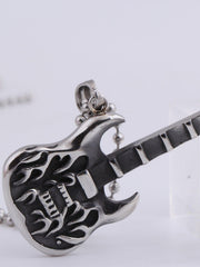 Punk Rock Electric Guitar Necklace