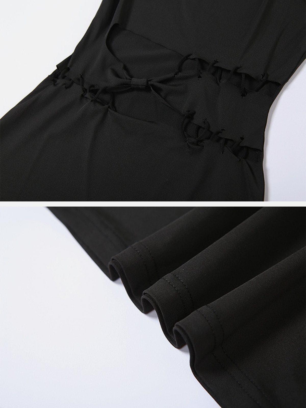 Hollow Round Neck Dress