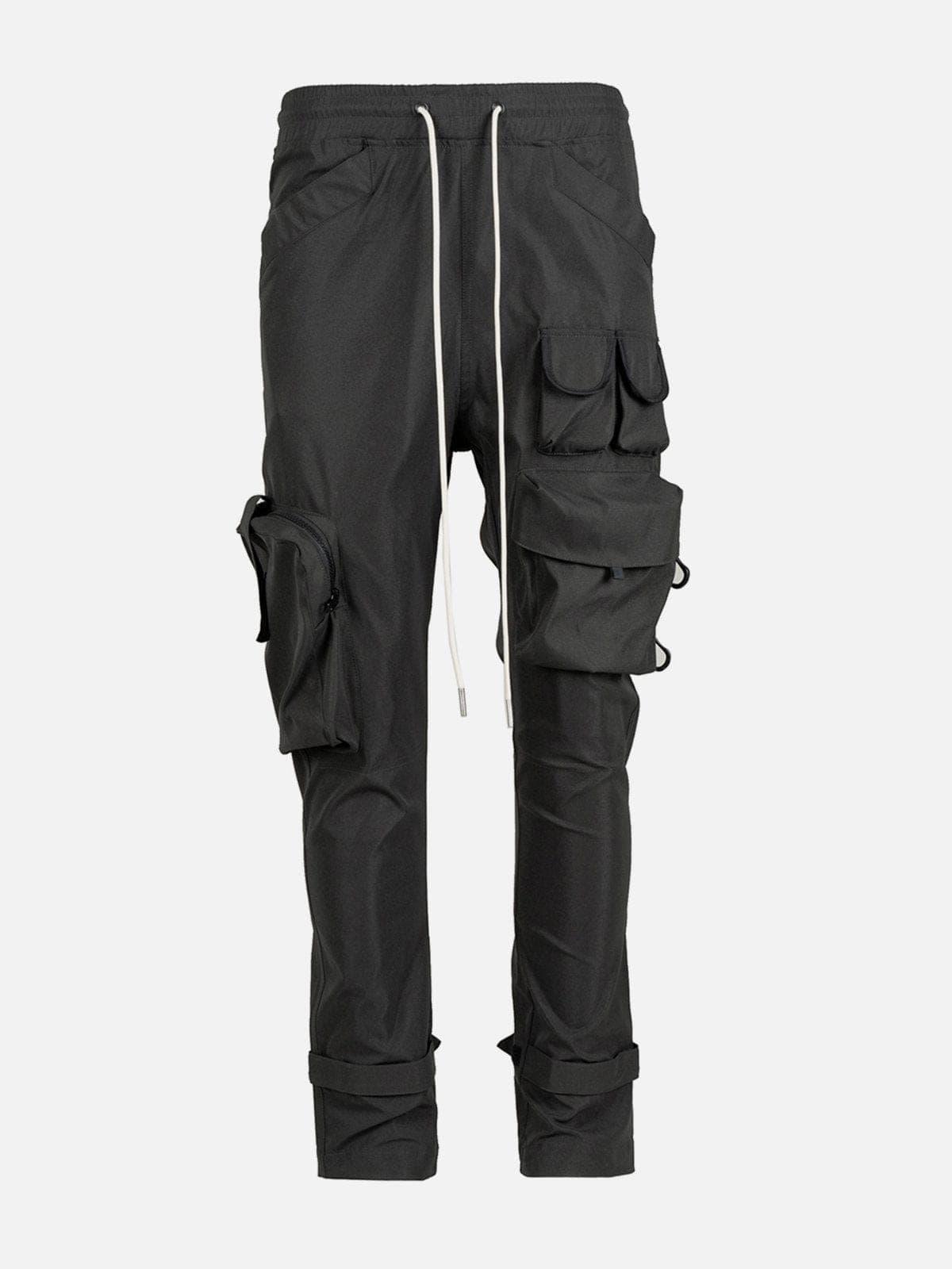 Asymmetrical Pockets Cargo Pants