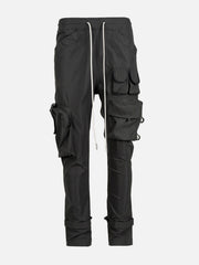 Asymmetrical Pockets Cargo Pants