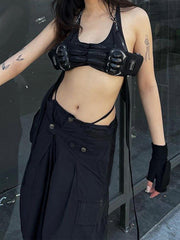 Irregular Drawstring Pants