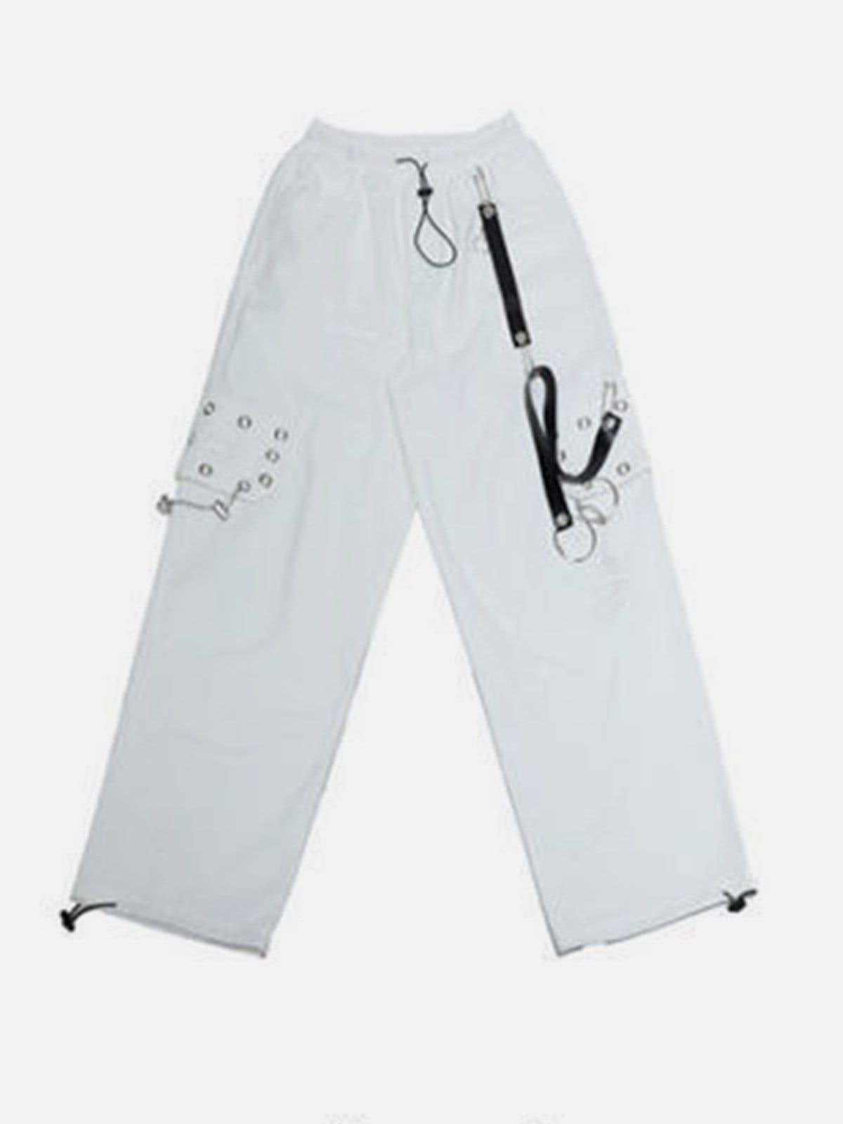 Punk Chain Wide Leg Pants