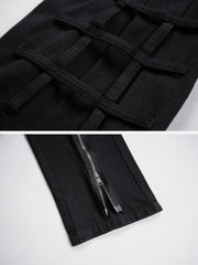 Zip Up Side Pocket Pants