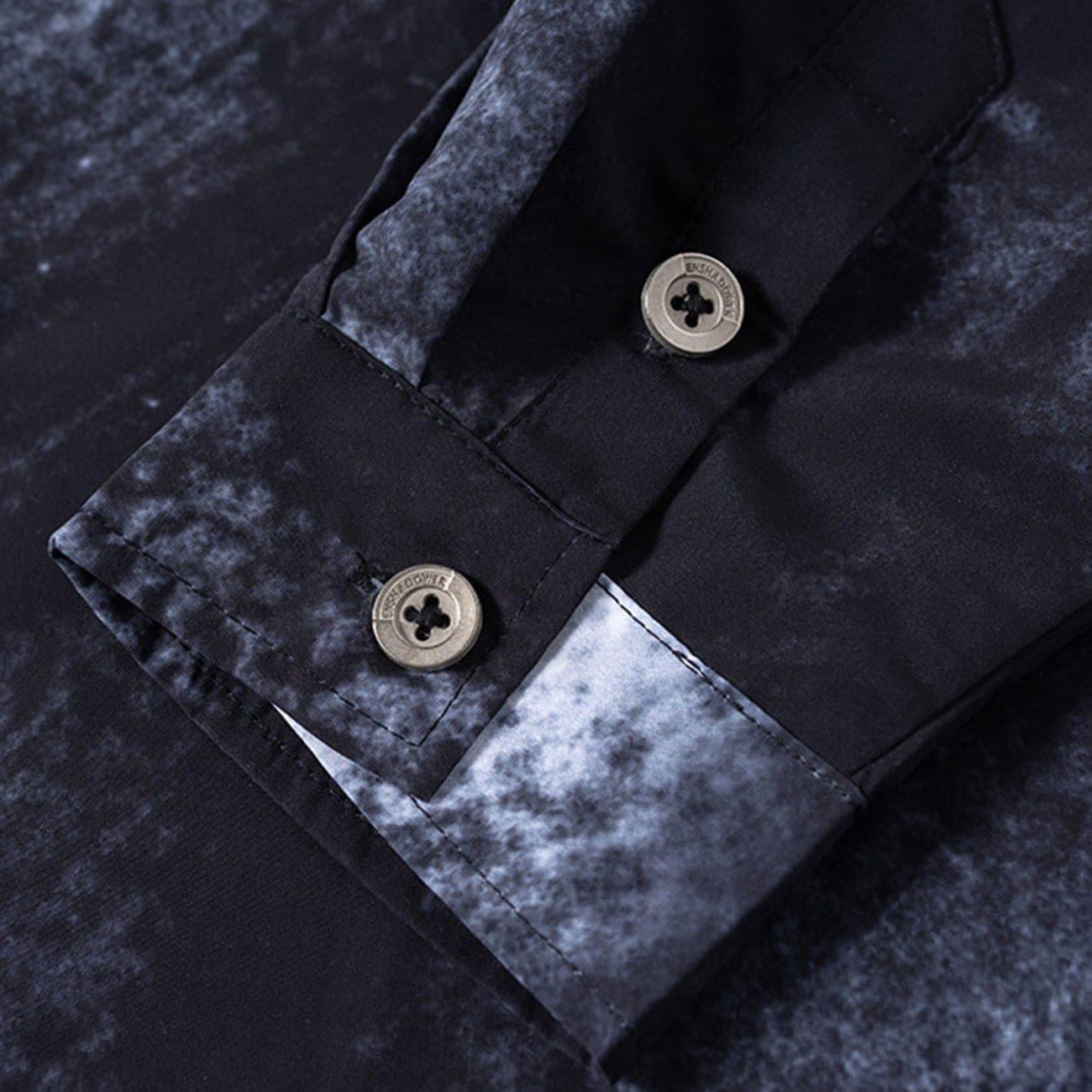 Full Gradient Splash Ink Jacket