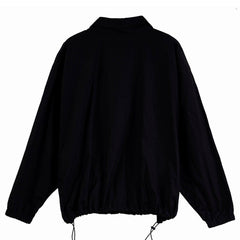 Turtleneck Drawstring Coat