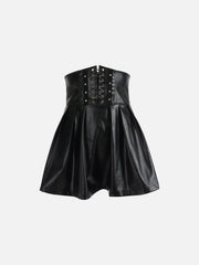 High Waist Pleated Skirt