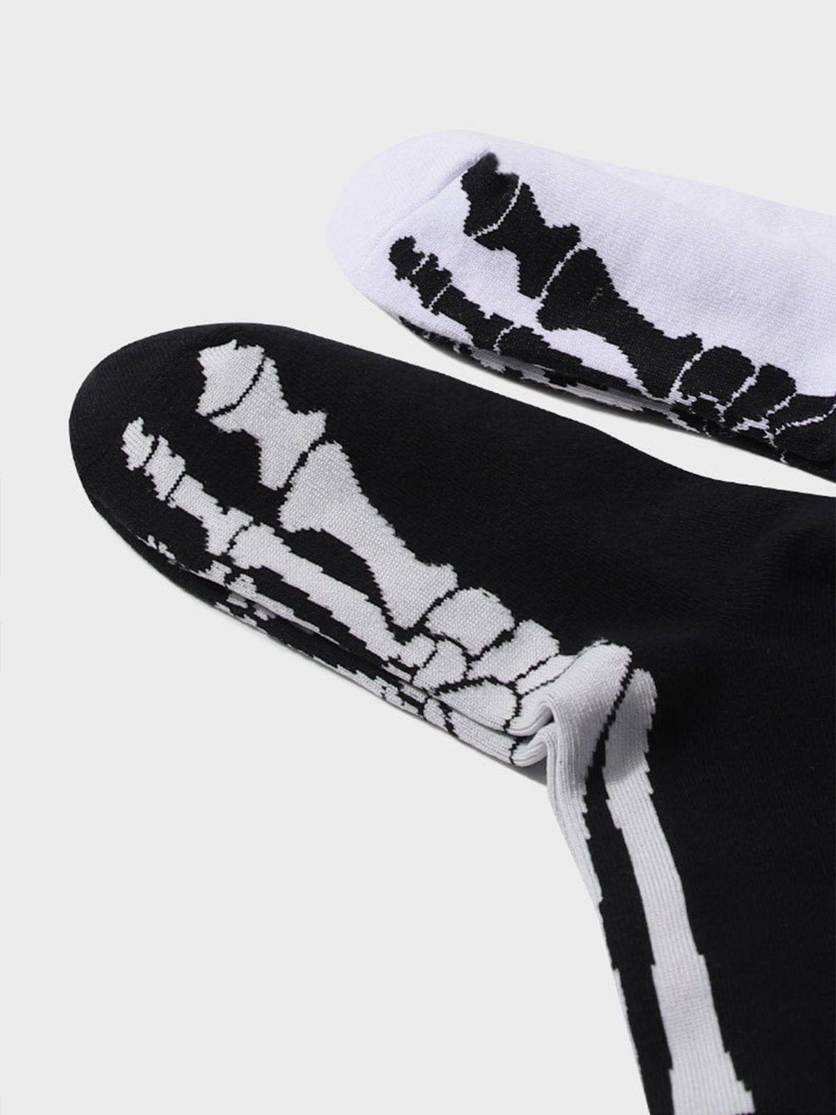 Foot Bone Pattern Socks