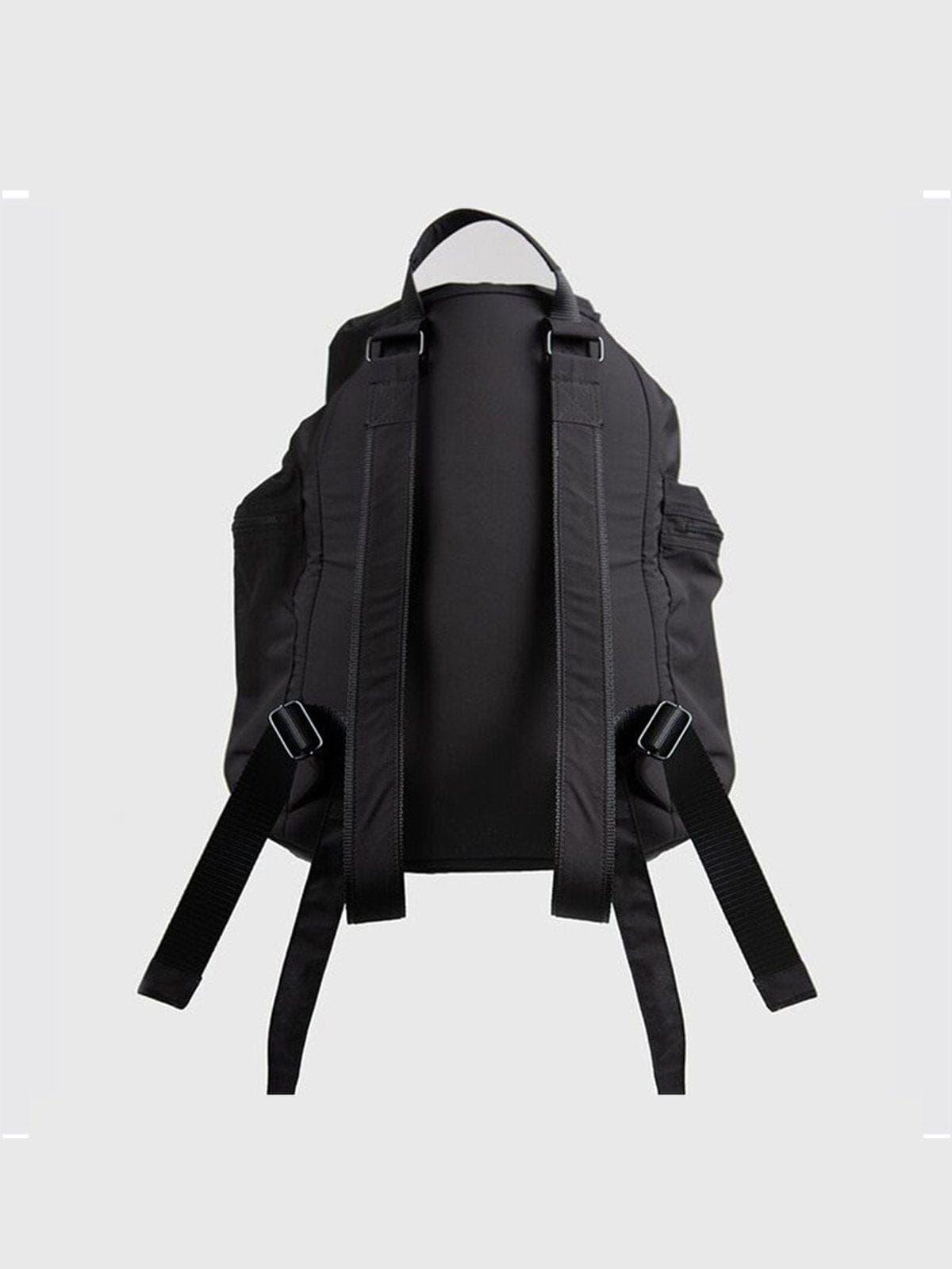 Function Drawstring Multi Pockets Nylon Backpack