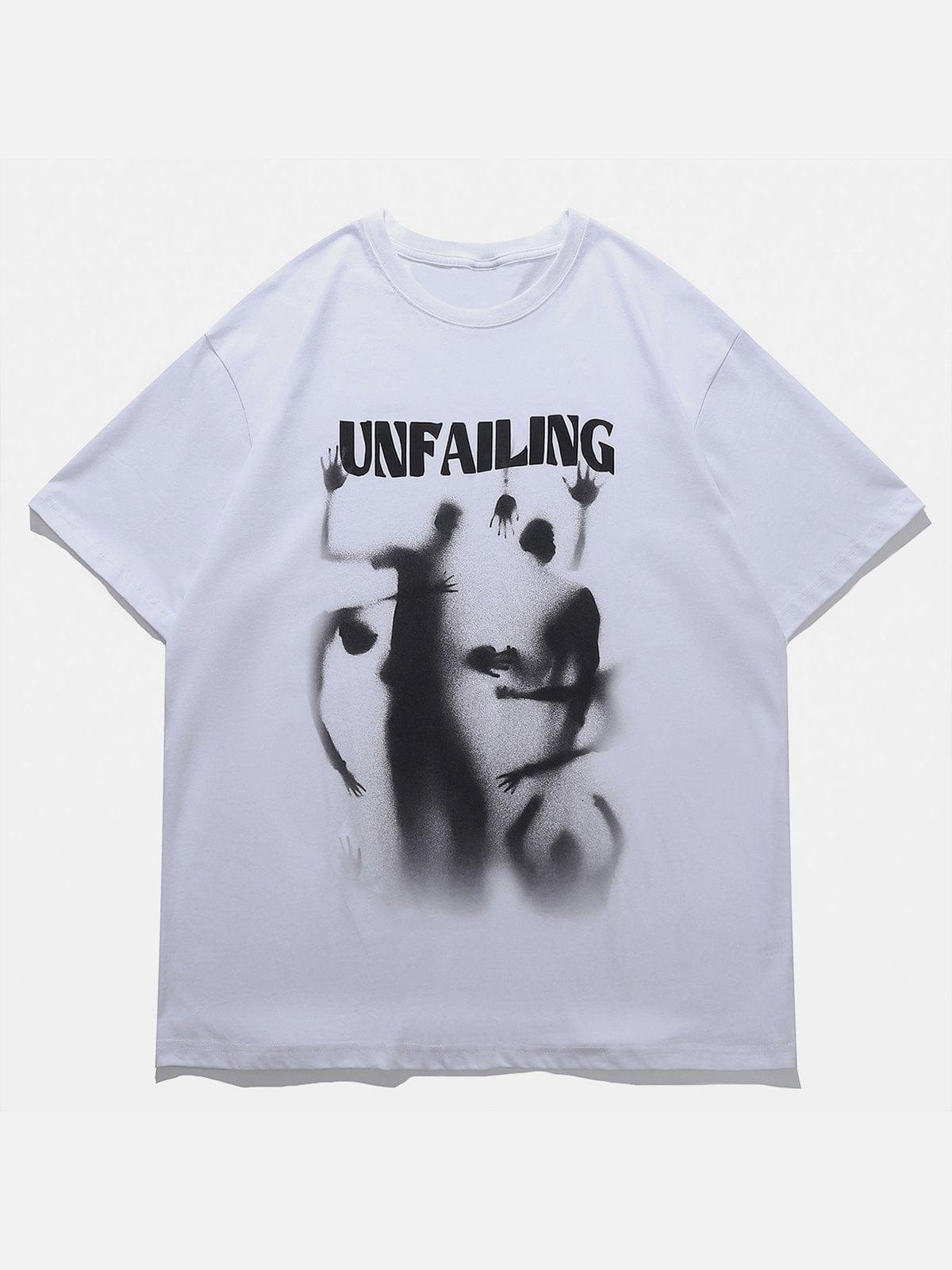 Dark "UNFAILING" Ghost Graphic Tee