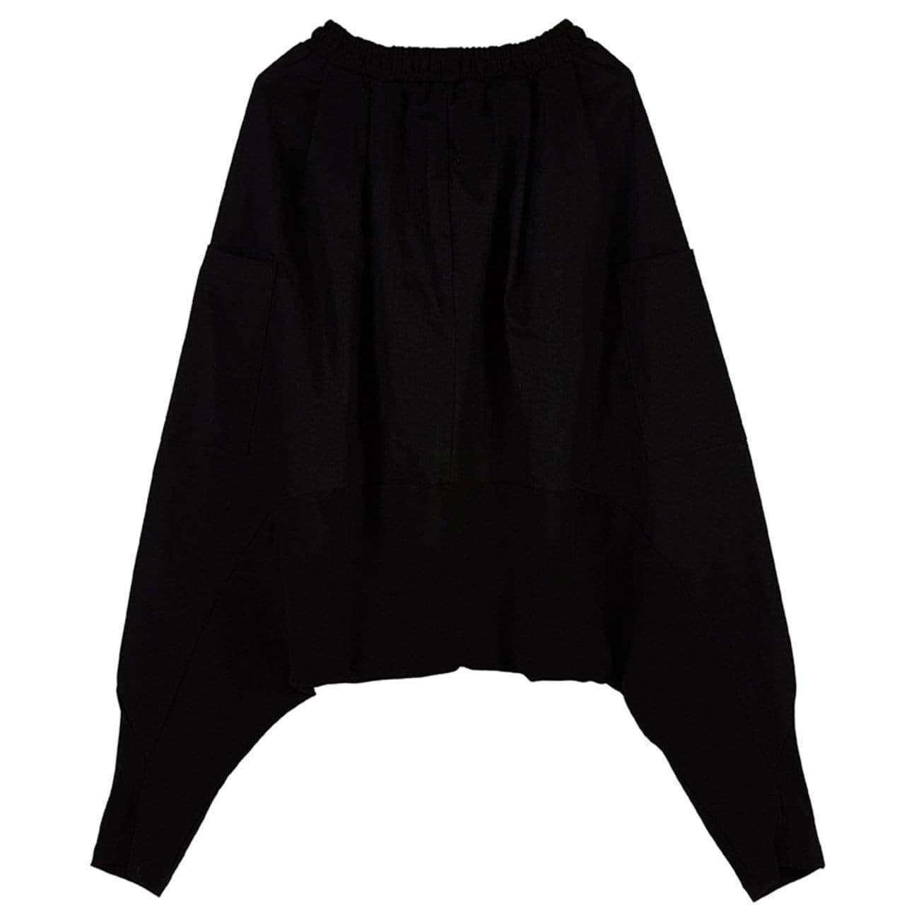 Dark Buttons Crotch Oversized Harem Pants
