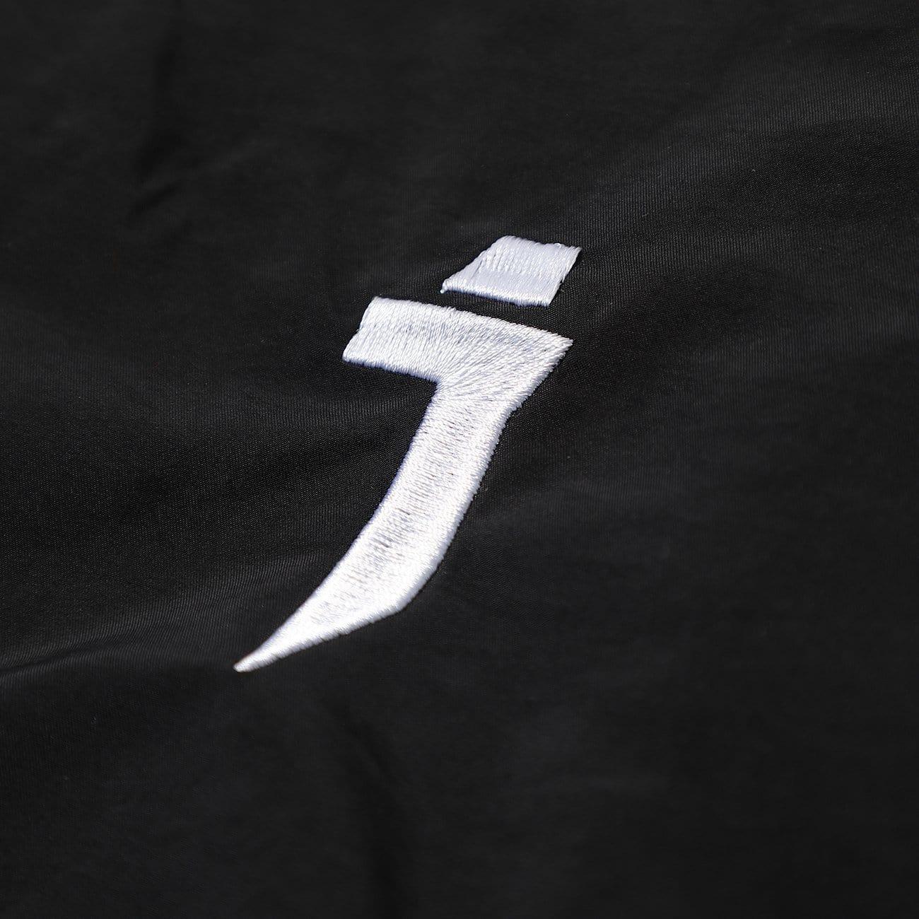 Fake Two Zipper Embroidery Decorative Pocket Tee