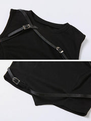 Irregular Belts Vest