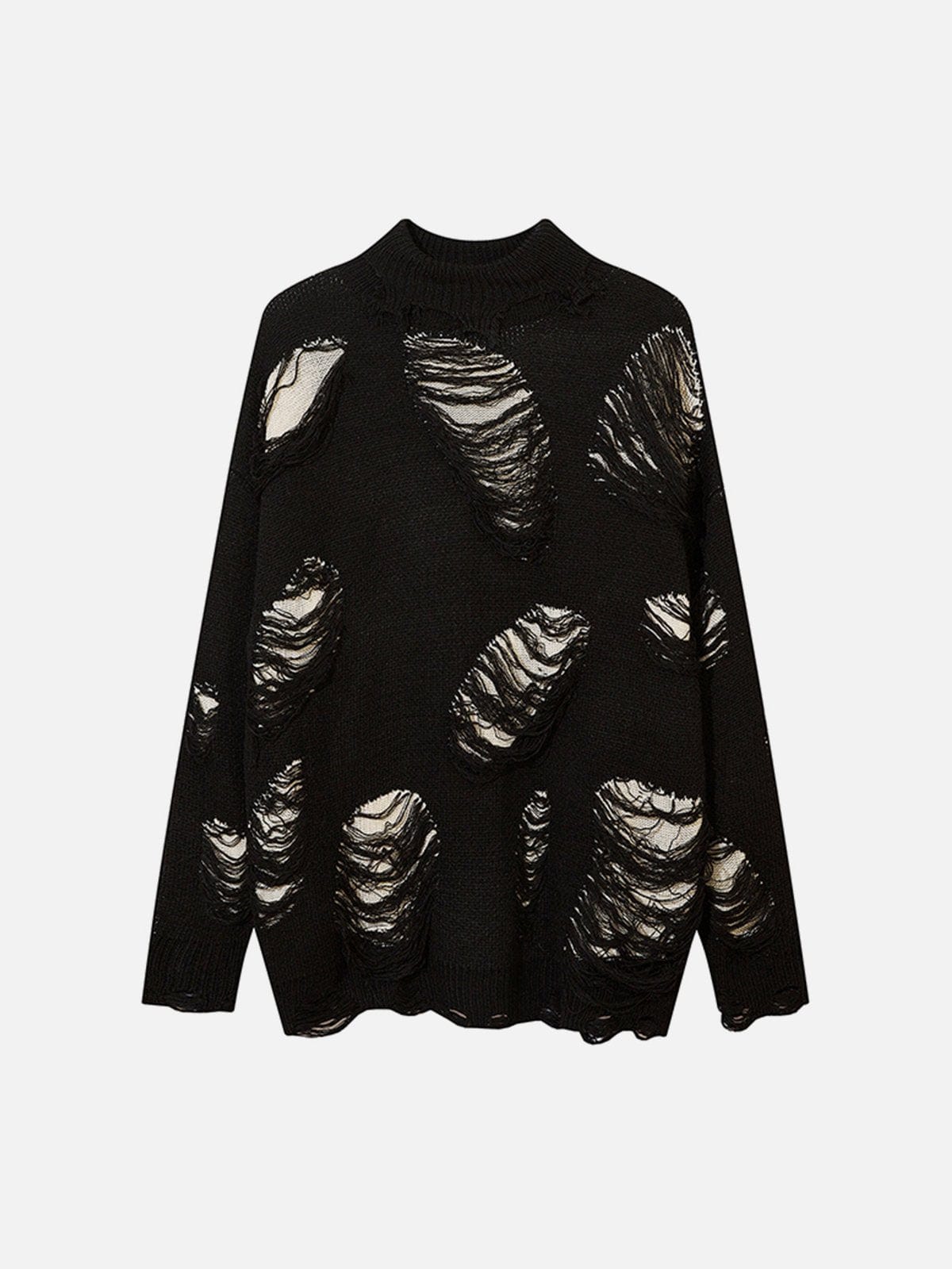 Hole Cut Out Sweater
