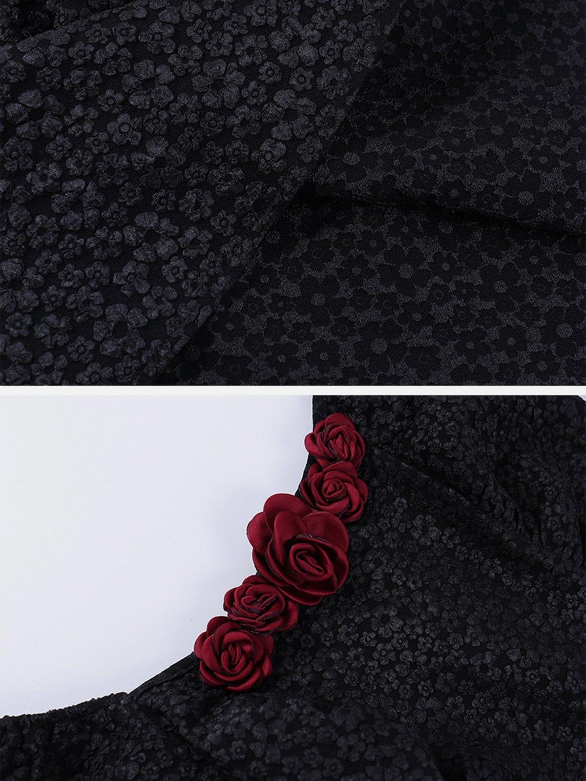 Rose Stereoscopic Dress