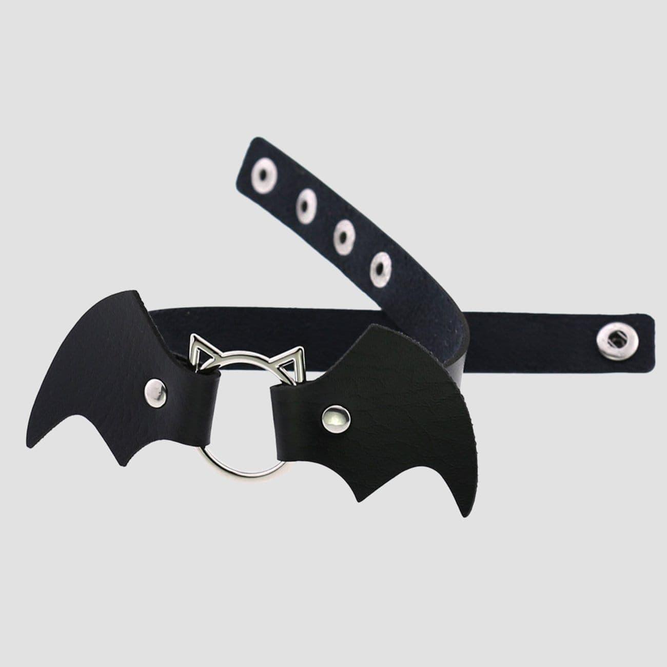 Punk Bat Vampire PU Necklace