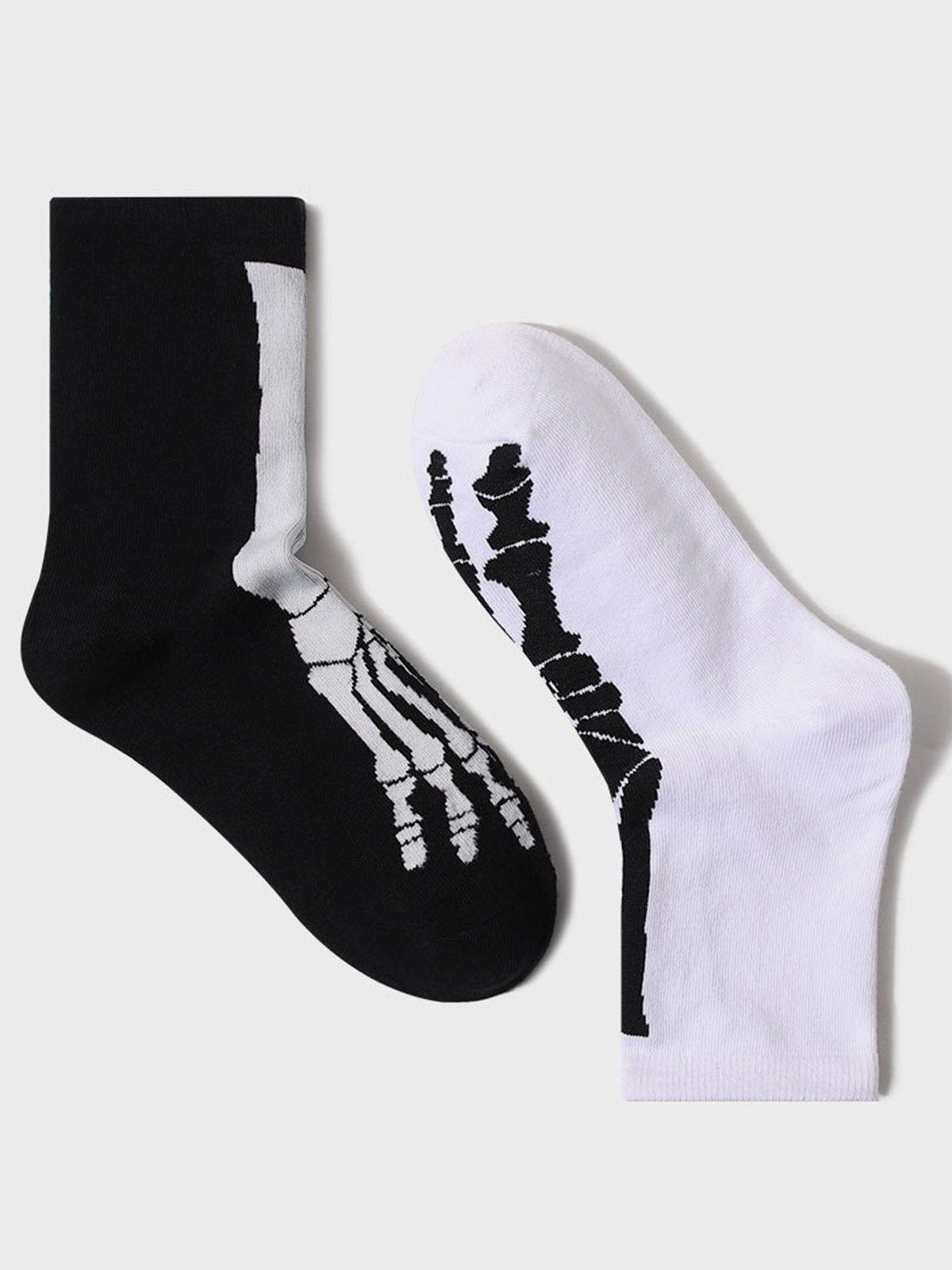 Foot Bone Pattern Socks