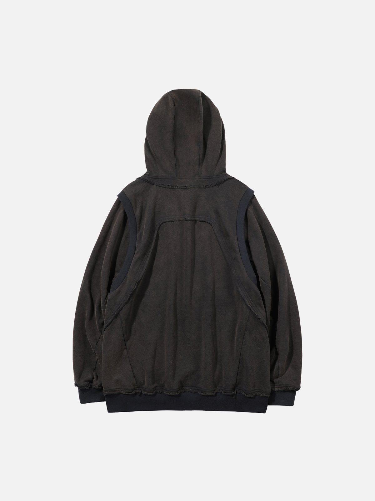Patchwork Functional Hoodie
