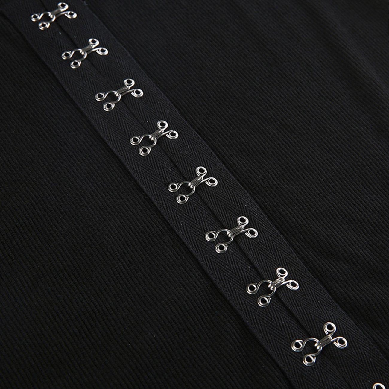 Irregular Personalized Buckle Dress