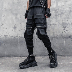 Dark Multi-pocket Cargo Pants