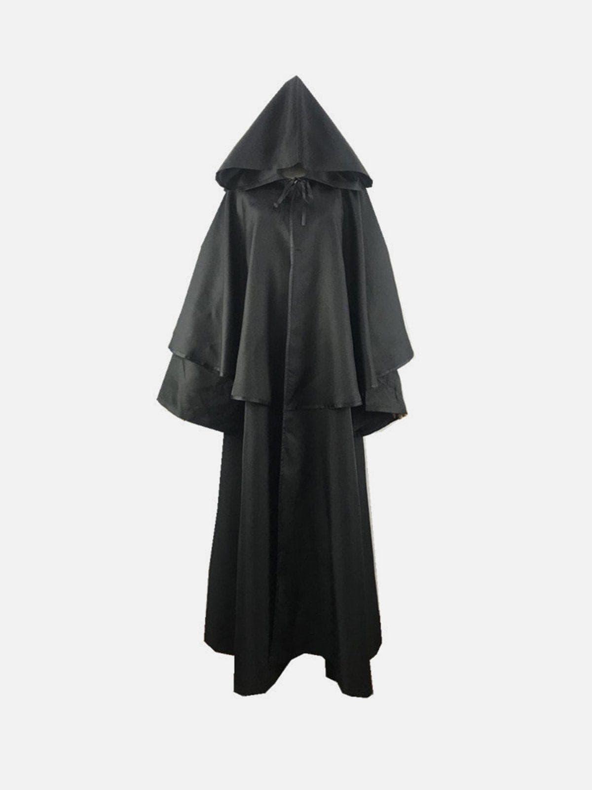 Patchwork Straps Cloak