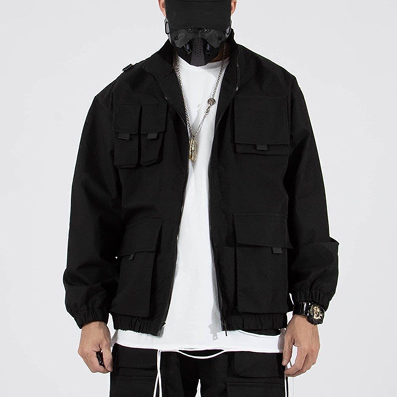 Combat Multi Pockets Bomber Jacket