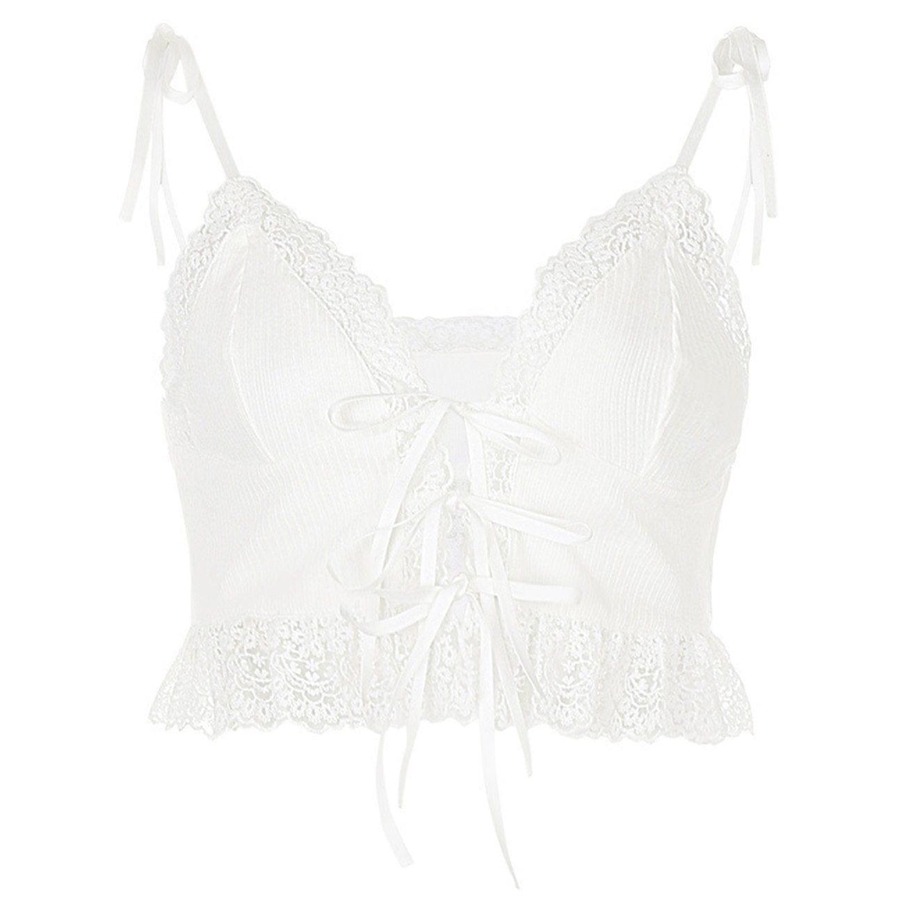 Tie Rope Lace Vest