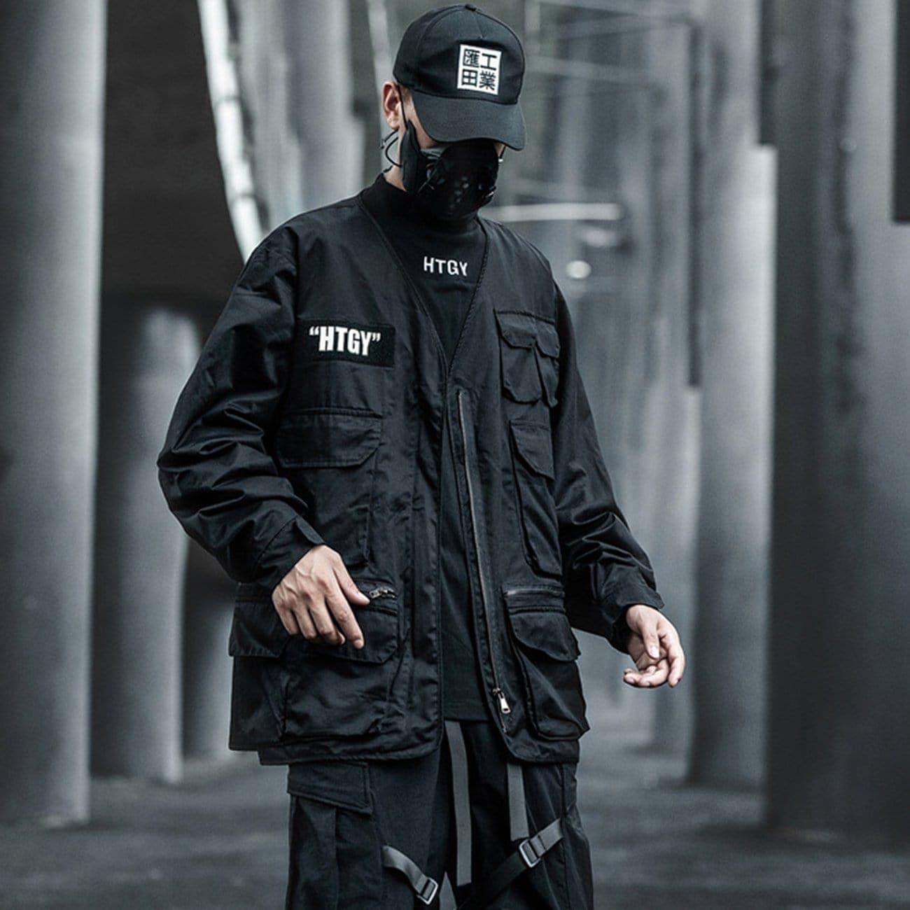Dark Function Multi Pockets Cardigan Jacket