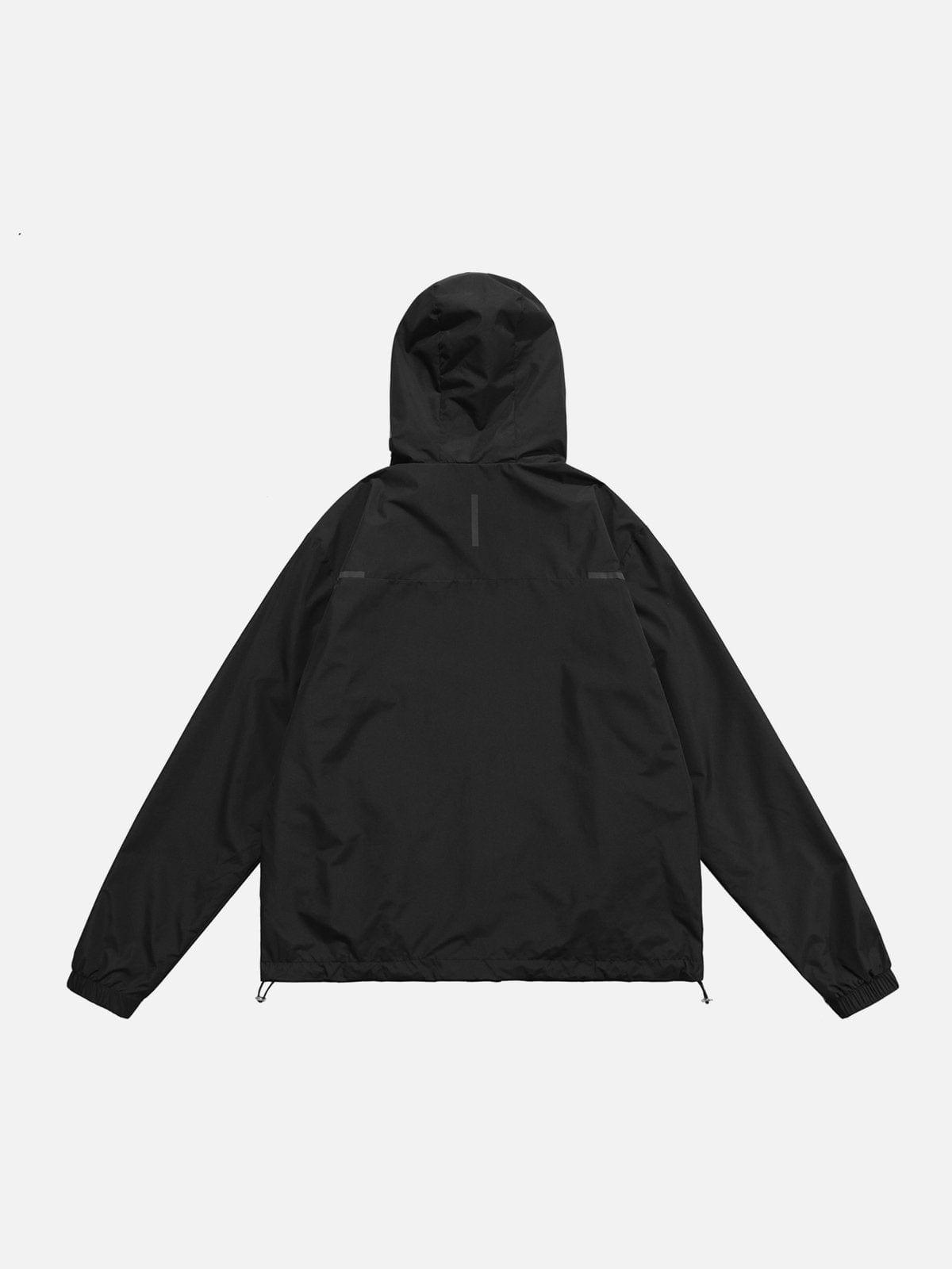 Reflective Strip Zip Up Jacket