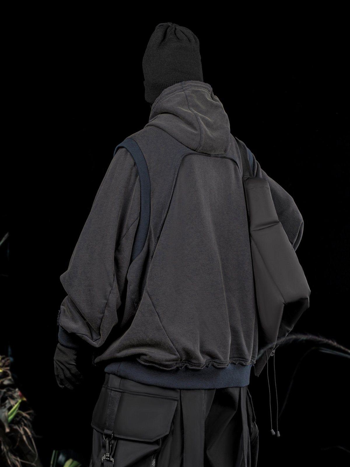 Patchwork Functional Hoodie