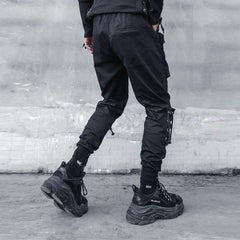 Personality Straps Cargo Pants