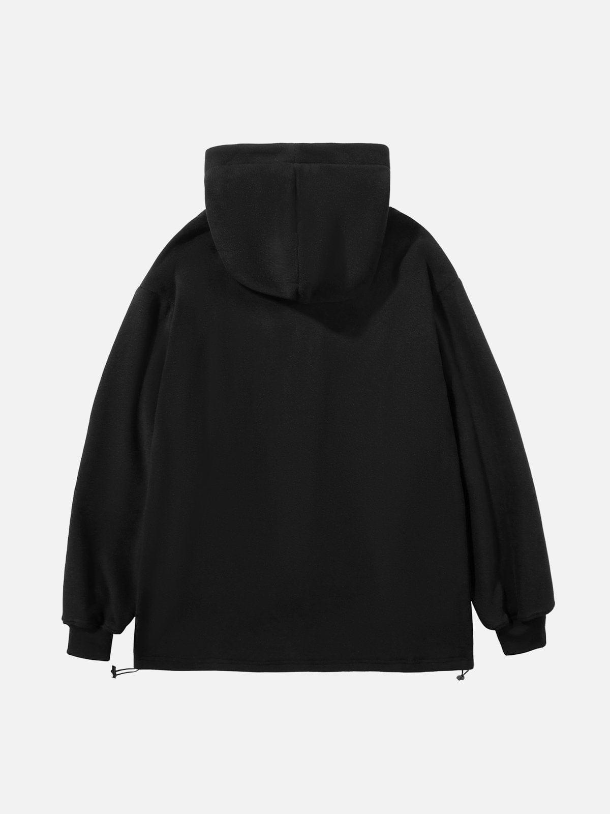 Embroidery Polar Fleece Hoodie
