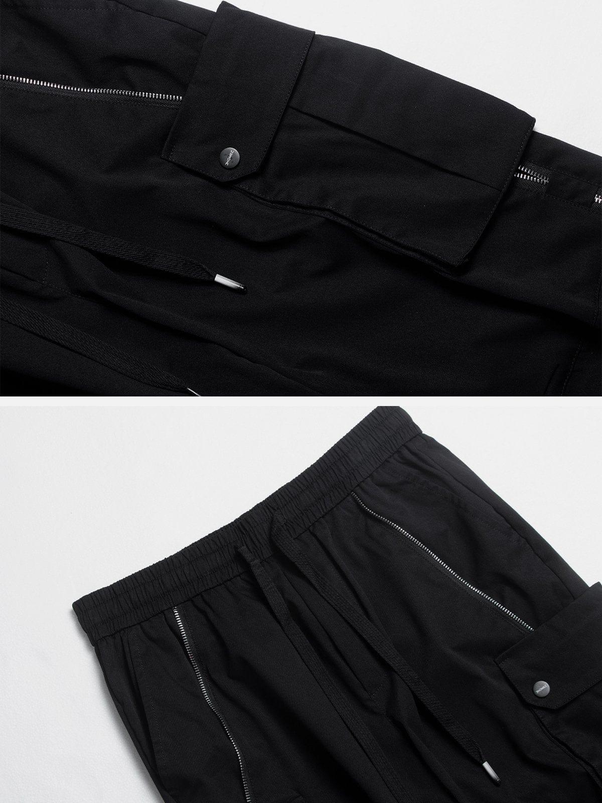 Big Pocket Long Zip Up Cargo Pants
