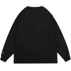 Necklace Letters Print Sweatshirt