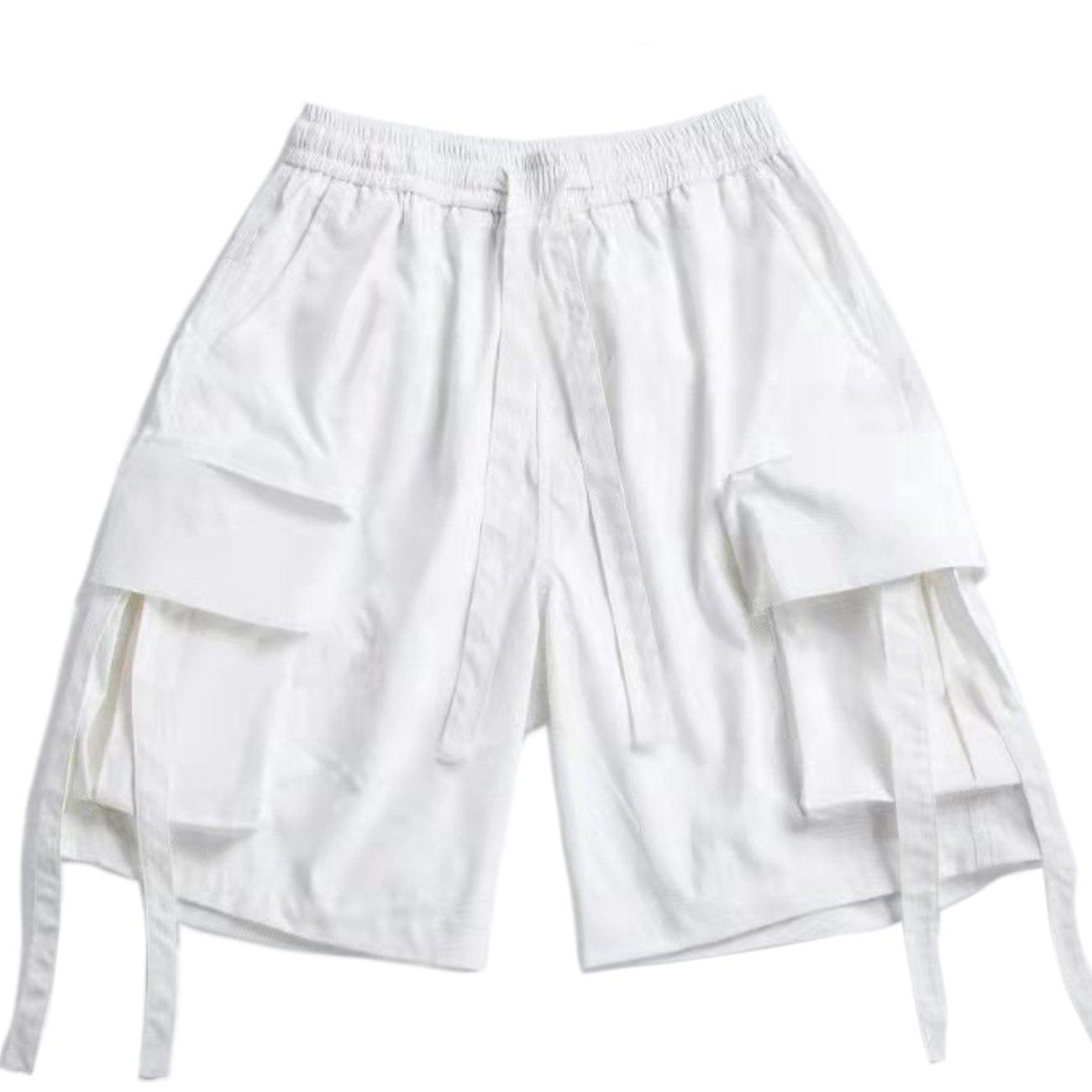 Multi Pockets Overalls Shorts