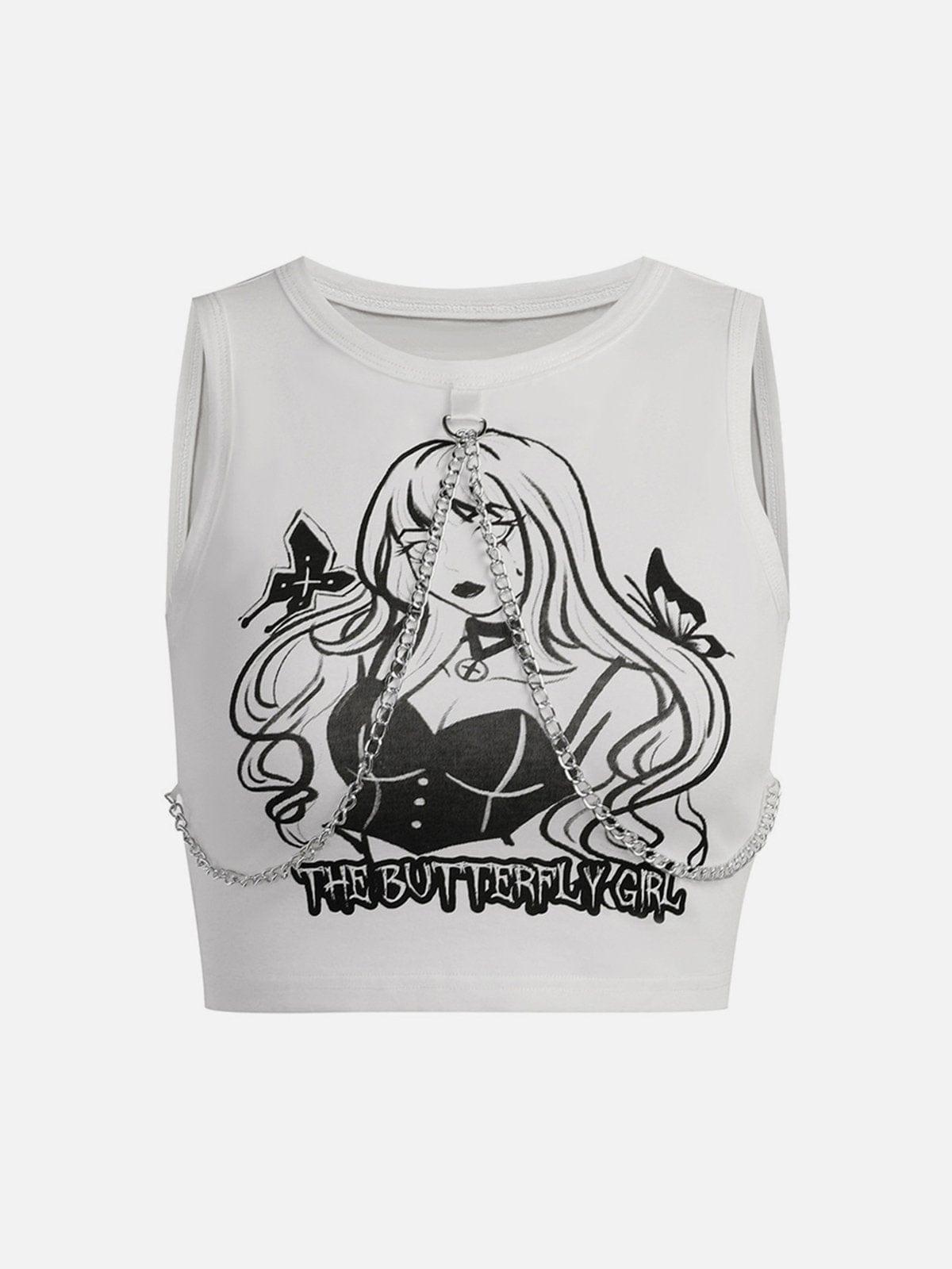 Butterfly Girl Chain Vest