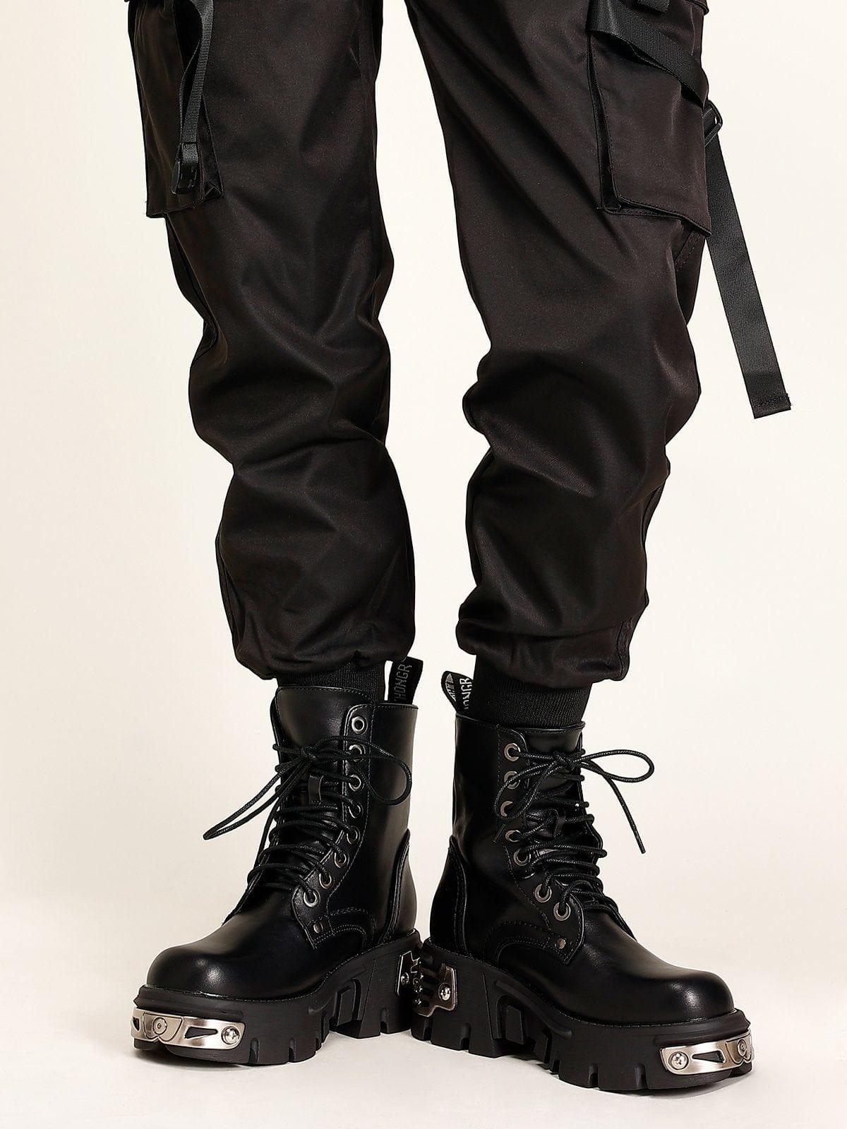 Thick Sole Lace Up Martin Boots