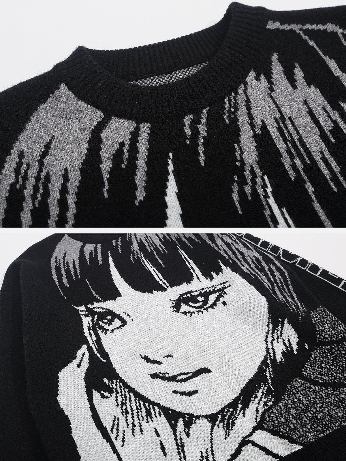 "Tomie" Cartoon Knit Sweater